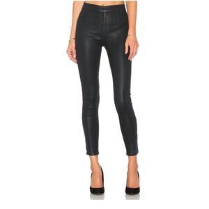 REVOLVE Lovers + Friends Jessie Coated Black Denim Legging Pants Women's size 26